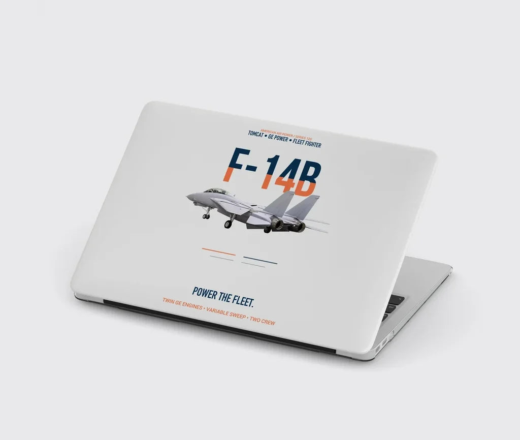F-14B Tomcat Power The Fleet design on light gray MacBook case