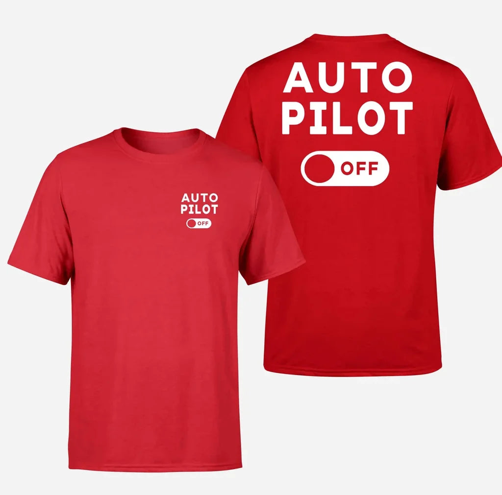 Customisable Auto Pilot Off Double-Side T T-Shirt - view 6