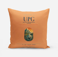 Thumbnail for Sultan Hasanuddin Airport (UPG) design on orange pillow