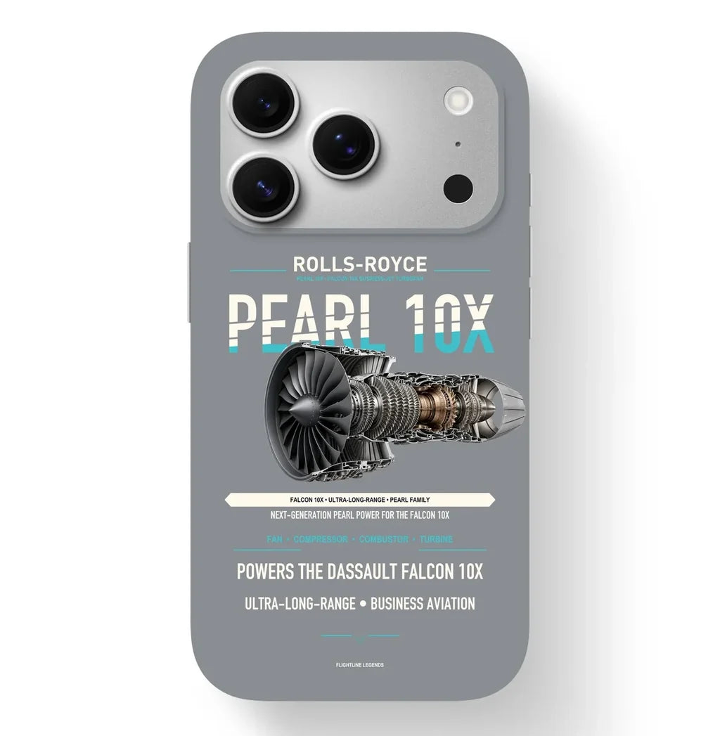 PEARL 10X Case design on gray iphone case