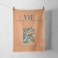 Thumbnail for Vienna Airport (VIE) design on orange towel