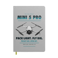 Thumbnail for DJI Mini 5 Pro design on light gray notebook