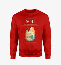 Thumbnail for Southampton Airport (SOU) design on red sweatshirt