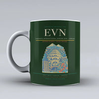Thumbnail for International Airport EVN — Yerevan Mug design on dark green zvartnots