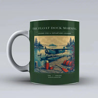 Thumbnail for VINTAGE G4195 - The Float Dock Morning - Ceramic Mug design on darkgreen