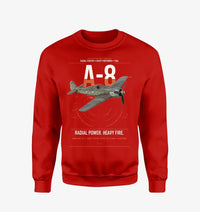 Thumbnail for Focke-Wulf Fw 190A-8 design on red sweatshirt