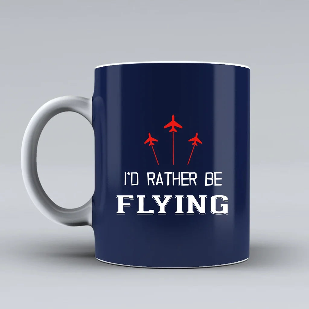 Customisable I'd Rather Be Flying Mug - view 6