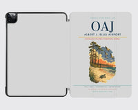 Thumbnail for Albert J. Ellis Airport (OAJ) design on light gray ipad tablet case