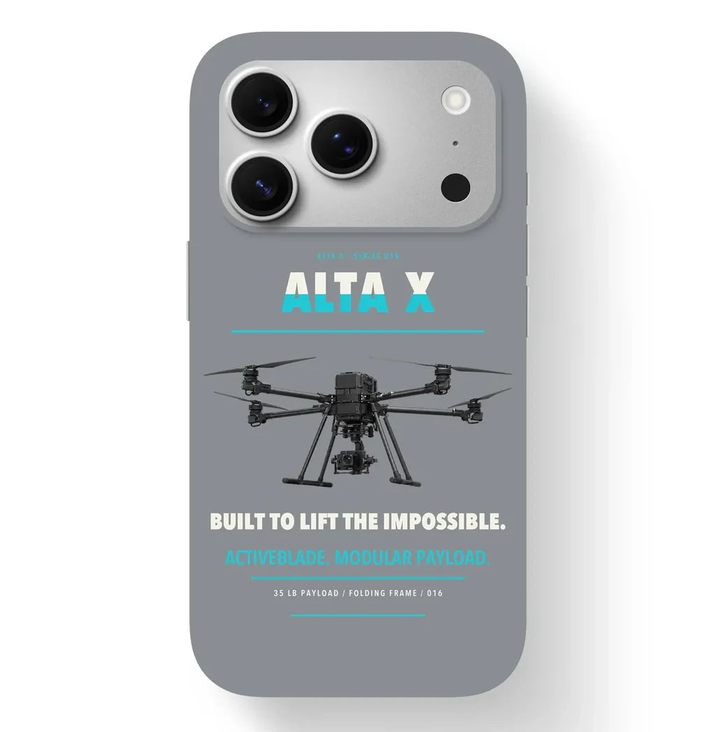 Freefly Alta X Case design on gray iphone case