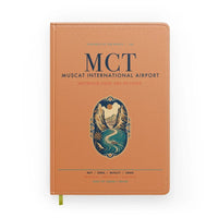 Thumbnail for Muscat International Airport (MCT) design on orange notebook