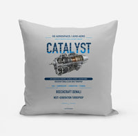 Thumbnail for CATALYST design on light gray pillow