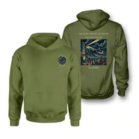Thumbnail for VINTAGE G4248 - The Night Freight Departure - Double-Side Hoodie design on greenarmy double side