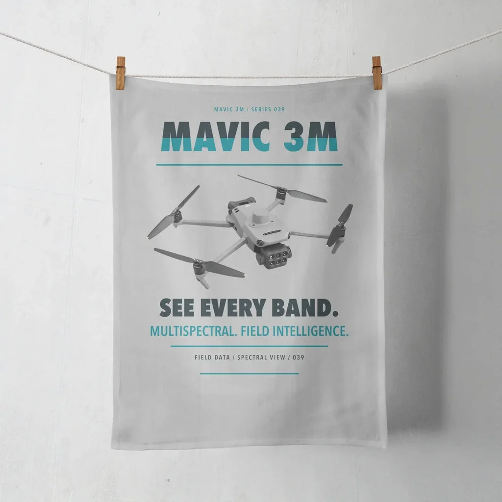 DJI Mavic 3 Multispectral design on light gray towel
