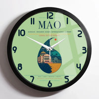 Thumbnail for Manaus - Eduardo Gomes International Airport MAO Wall-Clock Framed - Light Green