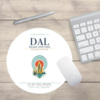 Thumbnail for Dallas Love Field (DAL) design on white round mouse pad