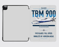 Thumbnail for Daher TBM 900 design on light gray ipad tablet case