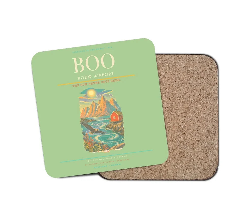Bod Airport BOO Coaster 1-Piece - Light Green