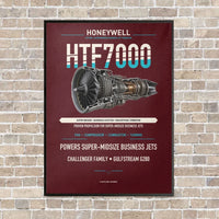 Thumbnail for HTF7000 vertical canvas print - framed - dark red background