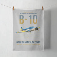 Thumbnail for Martin B-10 design on light gray towel