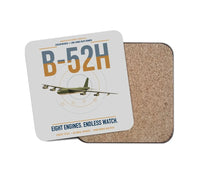 Thumbnail for B-52H Stratofortress design on light gray 1 piece coaster