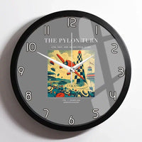 Thumbnail for VINTAGE G4156 - The Pylon Turn - Designed Wall Clocks design on gray framed