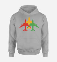 Thumbnail for Colourful 3 Airplanes Hoodie - view 9