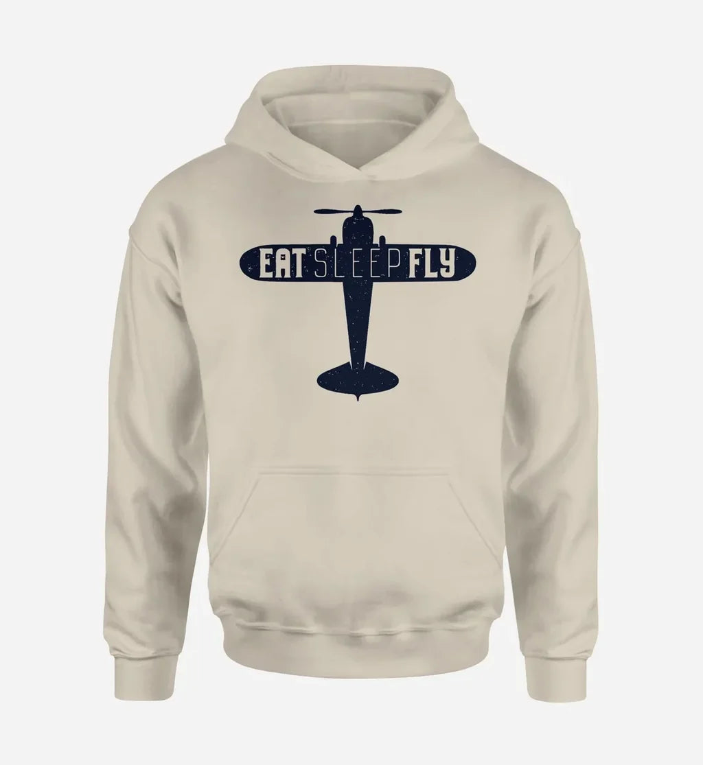 Eat Sleep Fly & Propeller Hoodie - view 7