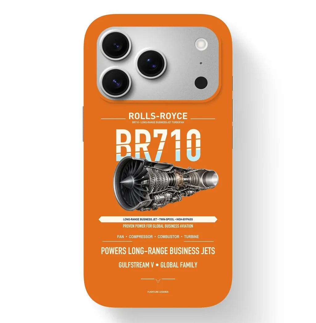 BR710 Case design on orange iphone case