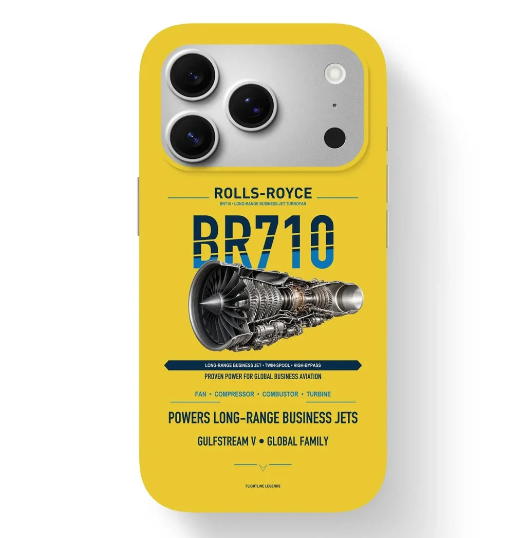 BR710 Case design on yellow iphone case
