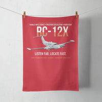 Thumbnail for RC-12X Guardrail Signals From Above design on red towel