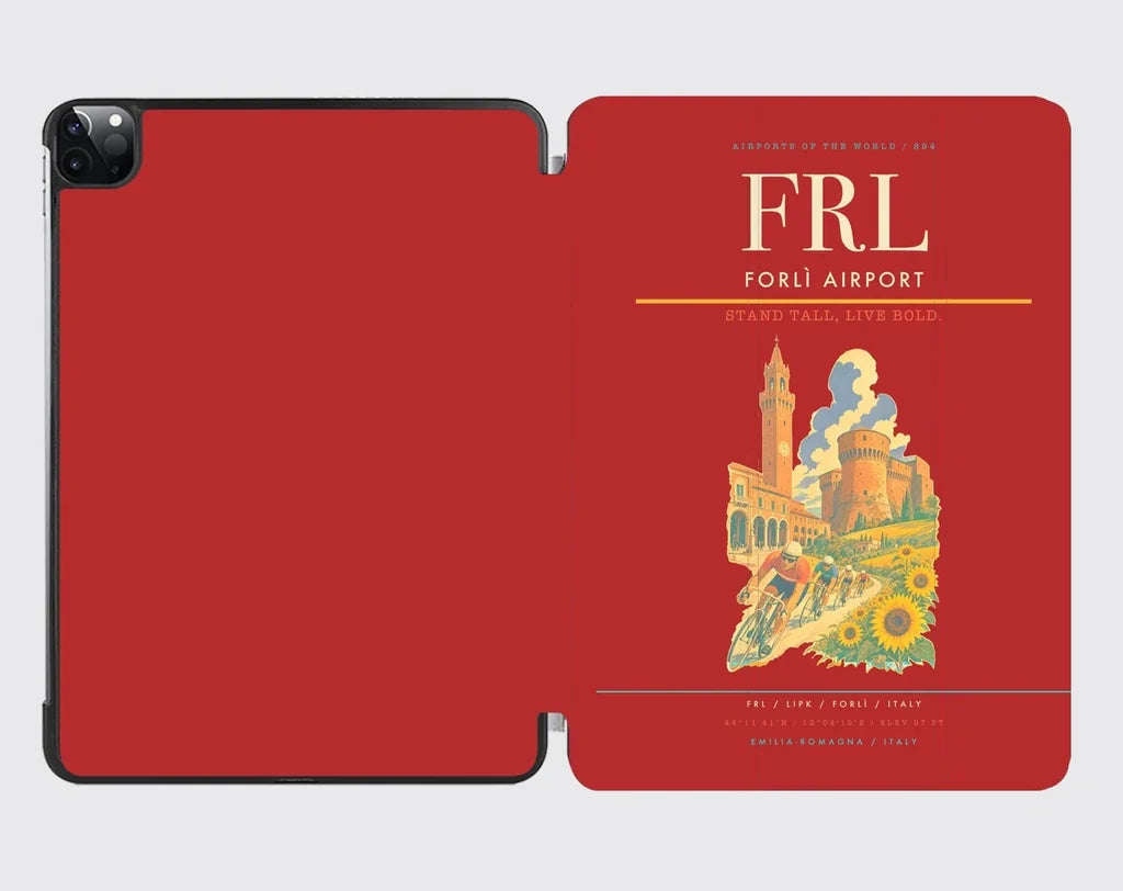 Forlì Airport (FRL) design on red ipad tablet case