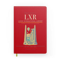 Thumbnail for Luxor International Airport (LXR) design on red notebook
