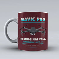 Thumbnail for Mavic Pro Mug design on dark red dji