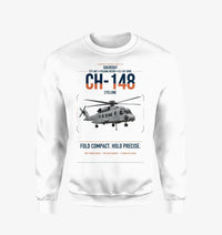 Thumbnail for Sikorsky CH-148 Cyclone design on white sweatshirt