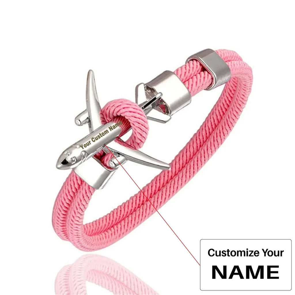 Customisable Airplane Shape Bracelet - view 12