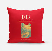 Thumbnail for Sultan Thaha Airport (DJB) design on red pillow