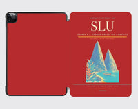 Thumbnail for George F. L. Charles Airport (SLU) design on red ipad tablet case