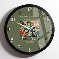 Thumbnail for VINTAGE G4087 - The Champagne Service - Designed Wall Clocks design on greenarmy framed