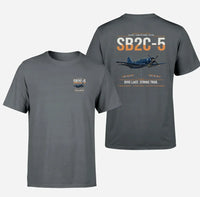 Thumbnail for SB2C-5 Helldiver design on gray double-side t-shirt, double-side print