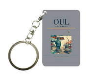 Thumbnail for Oulu Airport (OUL) design on gray key chain