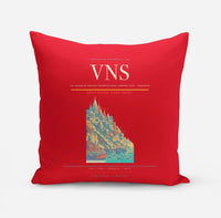 Thumbnail for Lal Bahadur Shastri International Airport (VNS) design on red pillow