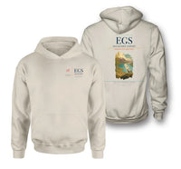 Thumbnail for Egilsstaðir Airport (EGS) design on khaki double-side hoodie