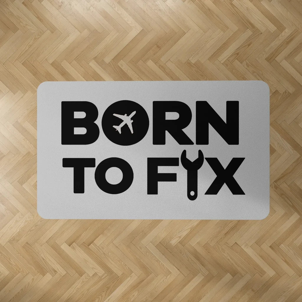 Born To Fix Airplanes Floor Mat - view 7