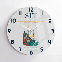 Thumbnail for Cyril E. King Airport (STT) design on light gray no frame wall clock