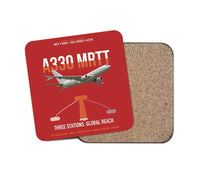 Thumbnail for Airbus A330 MRTT design on red 1 piece coaster