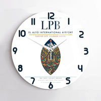 Thumbnail for El Alto International Airport LPB Wall-Clock No-Frame - White