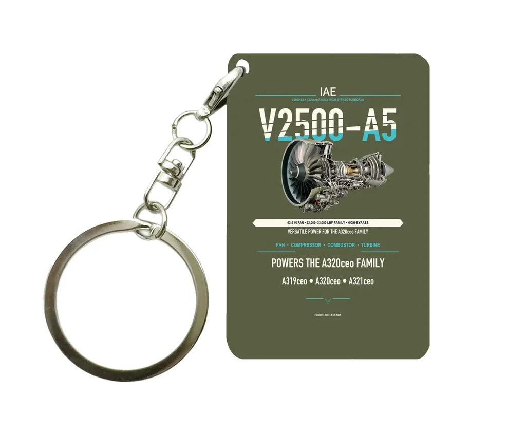 V2500-A5 Key Chain design on green army key chain