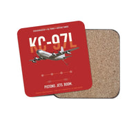 Thumbnail for KC-97L STRATOFREIGHTER design on red 1 piece coaster