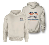 Thumbnail for MQ-9A Reaper design on khaki double-side hoodie, double-side print