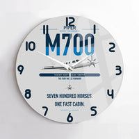 Thumbnail for Piper M700 Fury design on light gray no frame wall clock